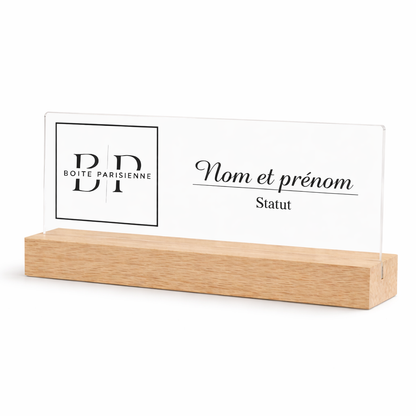 Plaques d'identification personnalisées